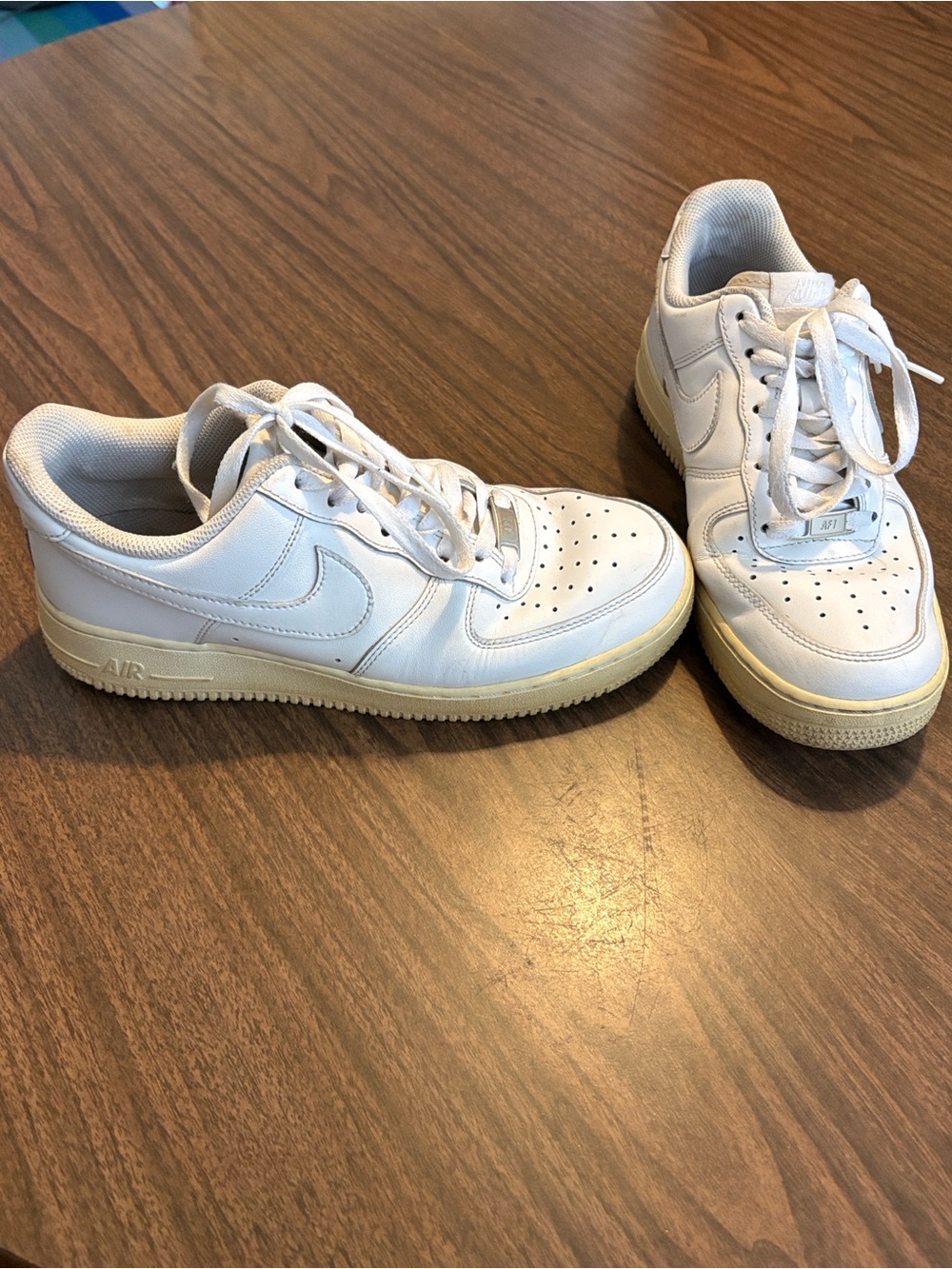 Nike Air Force 1 Low '07 White Women’s Size 9 Leather Sneakers Shoes